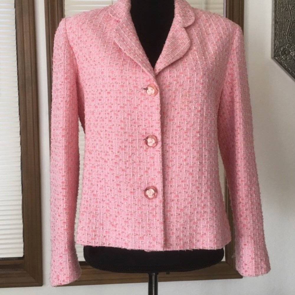 Neiman Marcus Exclusive| Vintage Pink Tweed Blazer